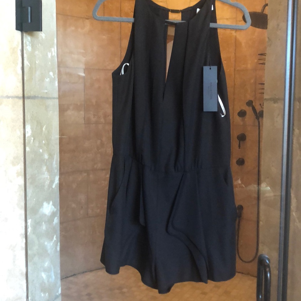 Halston Heritage black romper